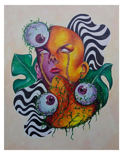 Don't Look (Acrylic on Canvas)